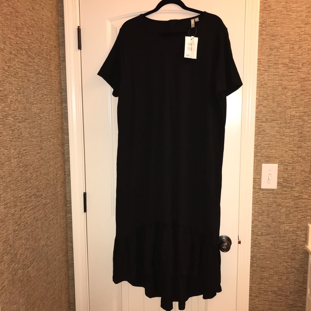 NWT ASOS Black Ruffle Dress